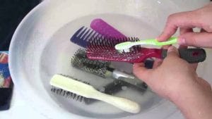  how to clean hair brush in tamil