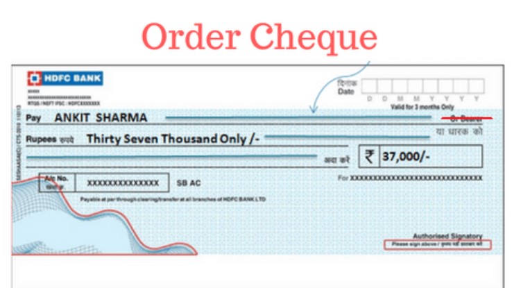 order cheque 