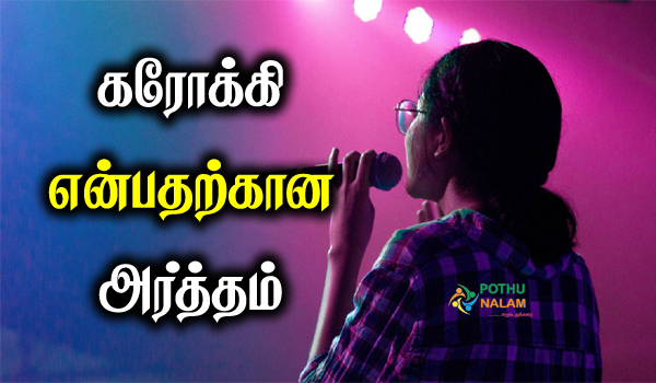 karaoke meaning in tamil