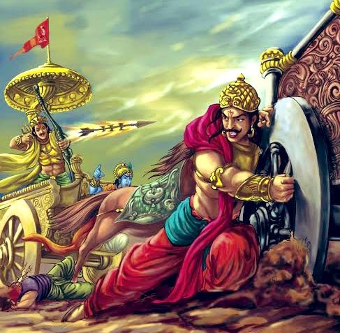 who is Karna's charioteer in Mahabharata