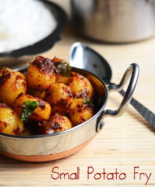 Baby Potato Fry Recipe in Tamil