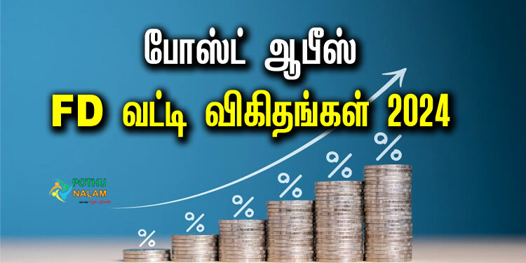 Post Office FD Interest Rate 2024 in Tamil