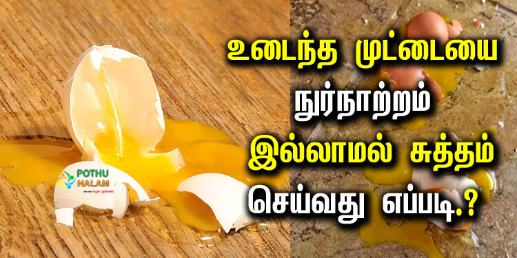 how to get rid of broken egg smell on floor in tamil