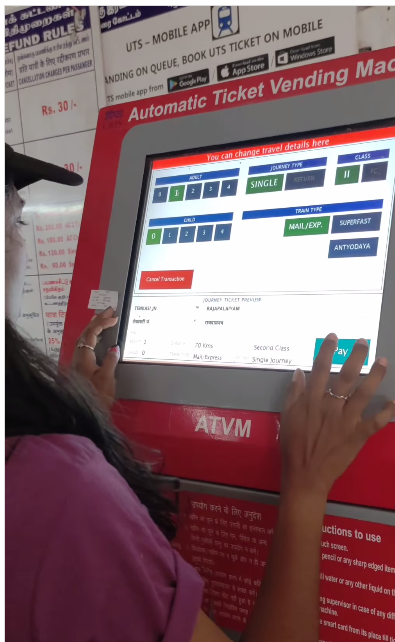 How to Use ATVM Machine for Tickets in Tamil 